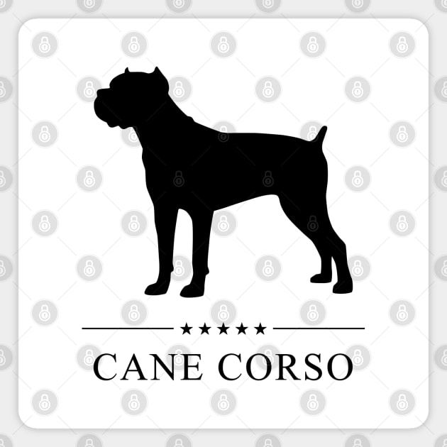 Cane Corso Black Silhouette Magnet by millersye